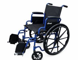 Rollstuhl Drive faltbar blau sehr guter Zustand