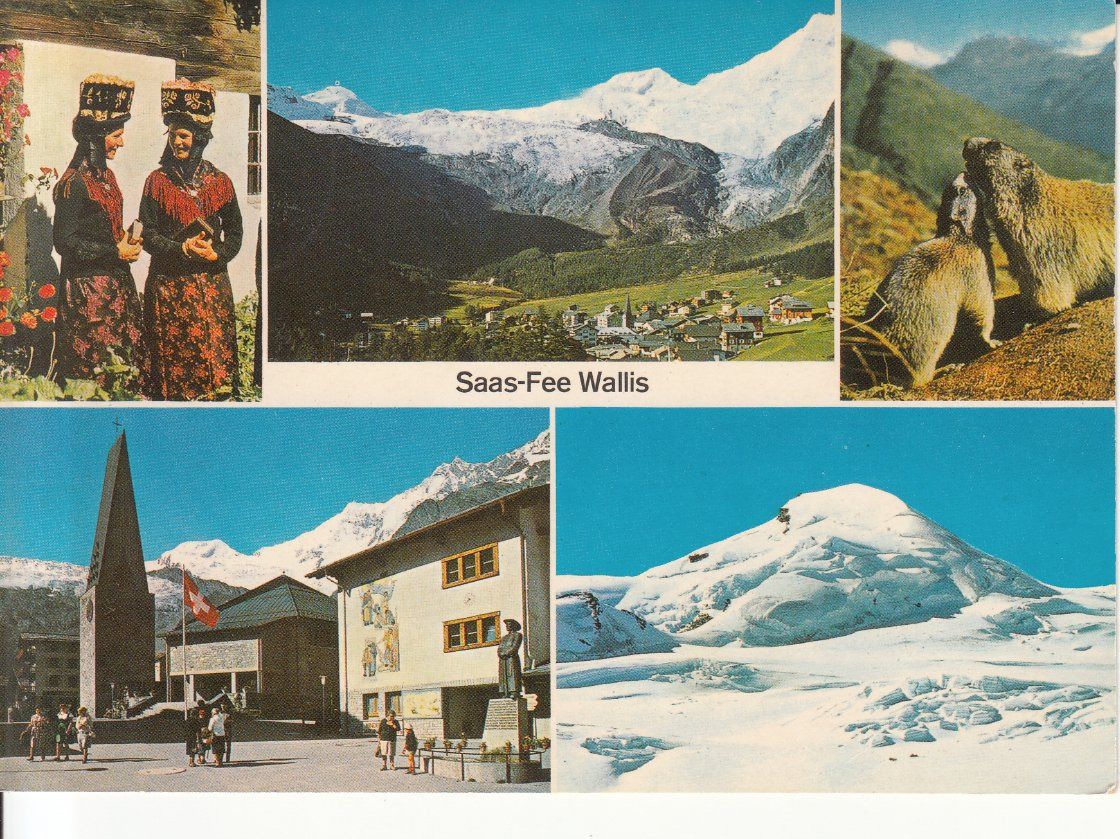 Cartoline postali: Saas Fee 1976 – Usato da Bürglen TG venduto da StampGraf