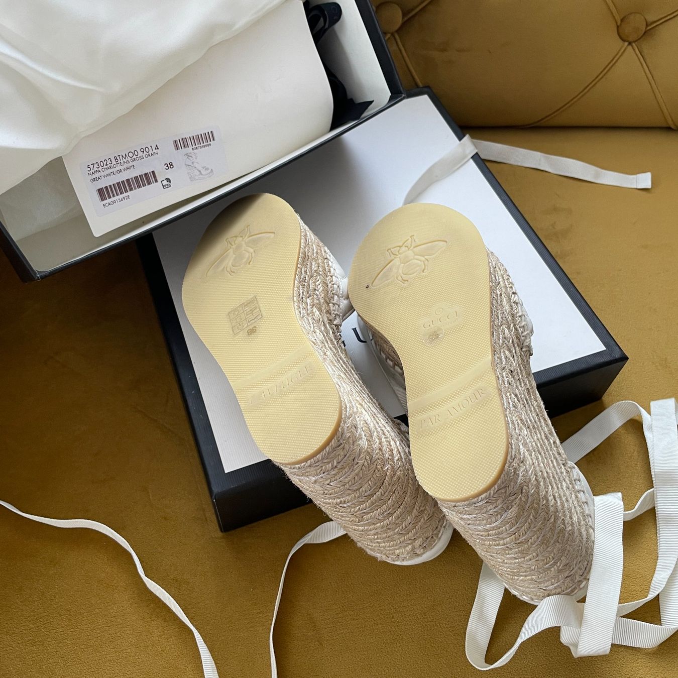 Scarpe da donna: Gucci Plattform Leder Espadrilles – Usato da Dagmersellen venduto da sheli17 2