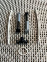 Lego Technik 2 graue Stossdämpfer 42140 Gummi weiche Achse