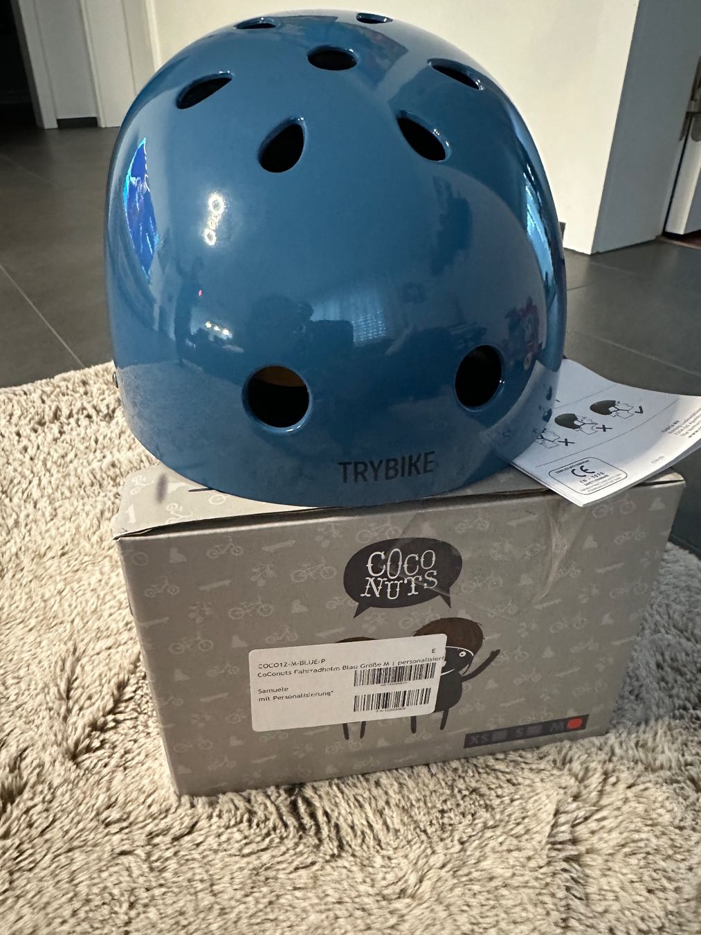 Caschi: Neuwertiger Kinderhelm von coconuts, Grösse M, Blau! – Nuovo e nell'imballaggio originale da Wiesendangen venduto da mar_bl9v 1