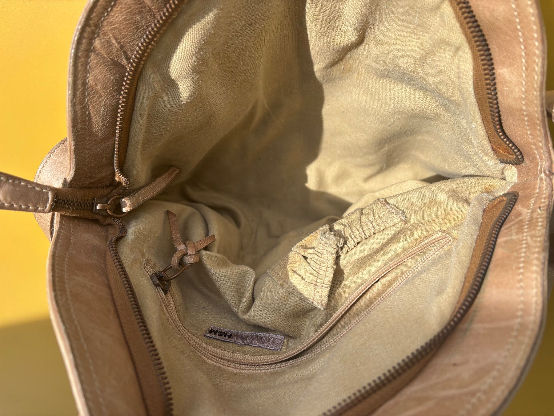 H&M Borse da donna: H&M TREND grau-beige Ledertasche – Usato da Zürich venduto da missmodernage 7