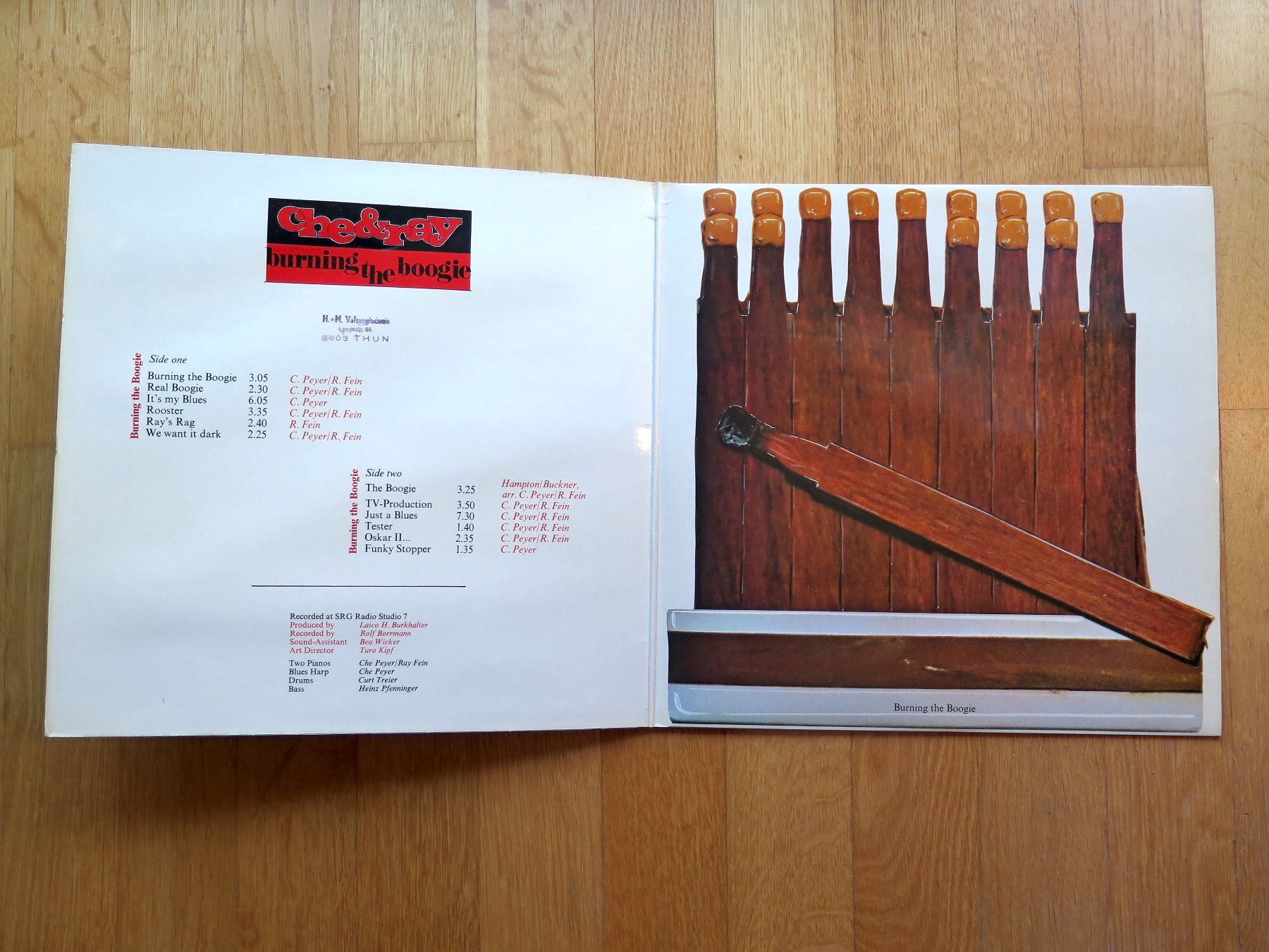 Dischi in vinile: LP CHE & RAY (CH): Burning the boogie, 1976 – Usato da Bern venduto da Balzamico 2
