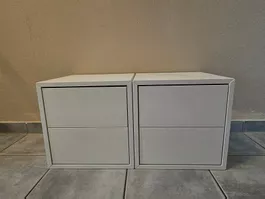 2x IKEA EKET Nachttisch / Kommode weiss (Wandmontage)