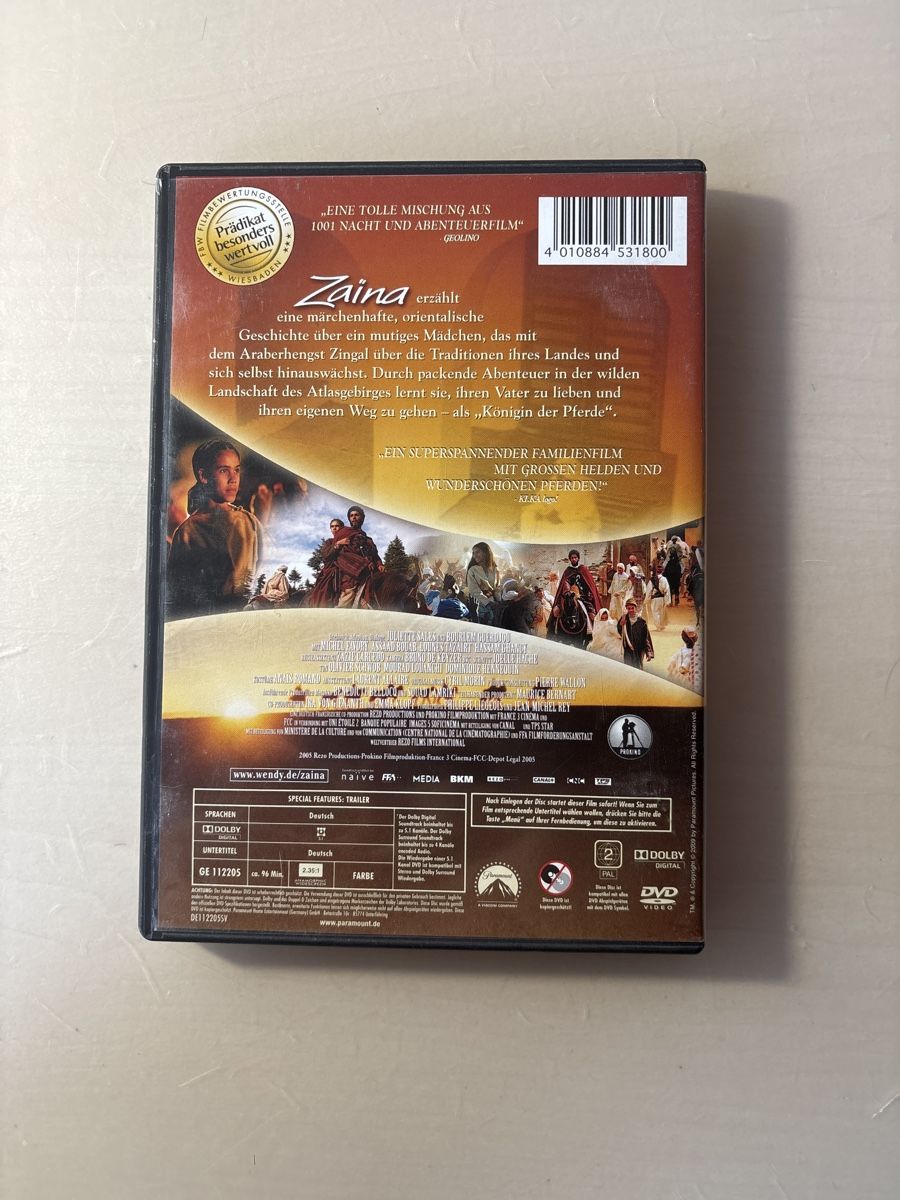 Tutti i DVDs: Zaina - Königin der Pferde – Usato da Ruswil venduto da Slivio_ 1