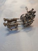 Pferdegespann Kutsche. Silber