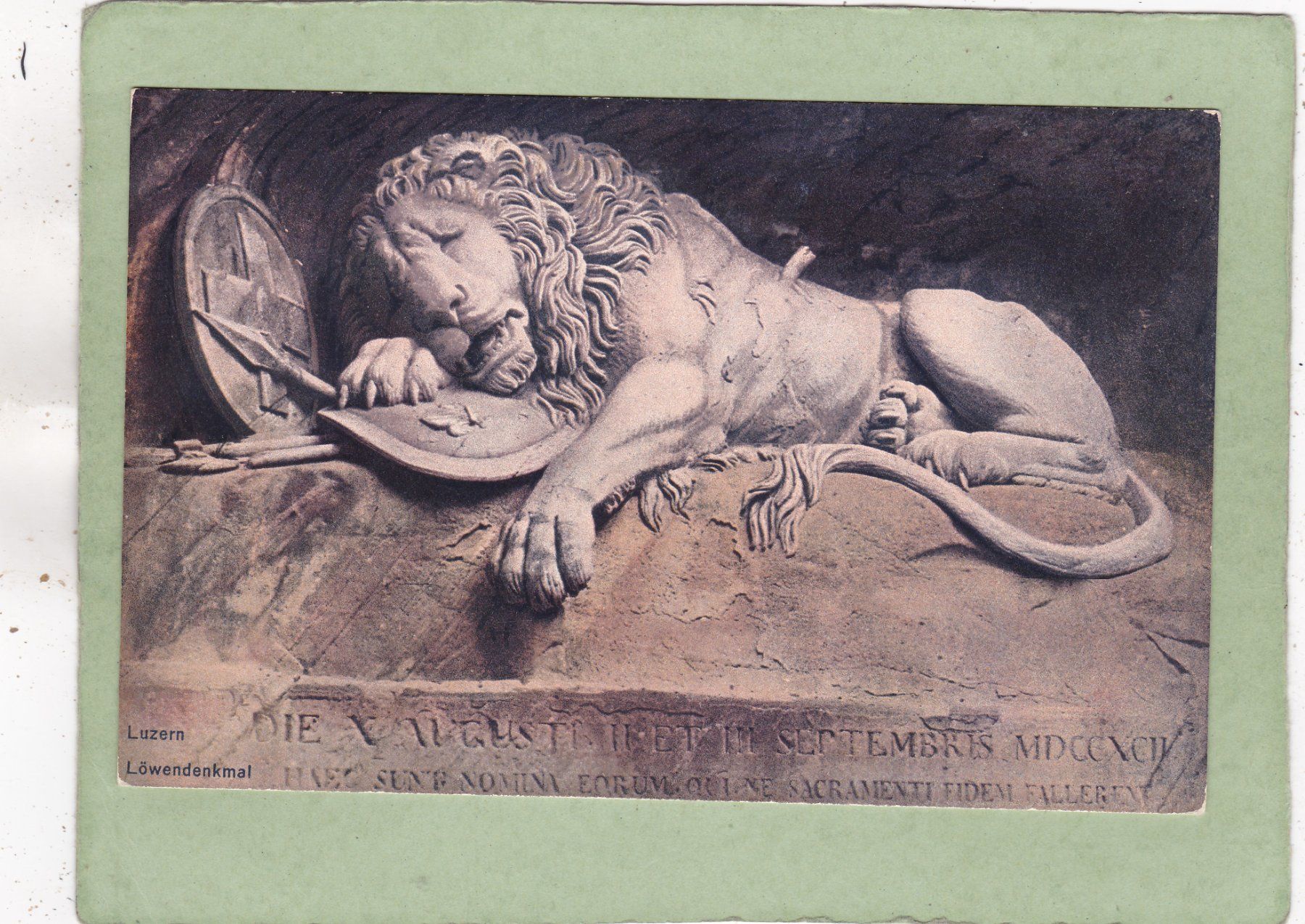 Cartes postales: Luzern Löwendenkmal – D'occasion à Herisau par Lisegrat2008