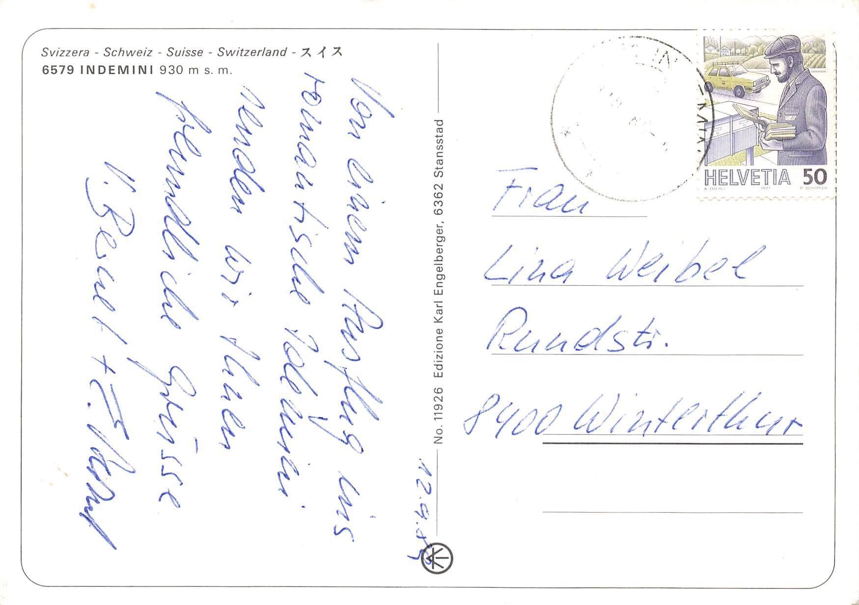 Cartoline postali: Idemini Gambarogno – Usato da Biasca venduto da Blenio71 1
