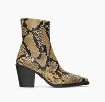 Stiefeletten Zara Schlangenoptik Leder Grösse