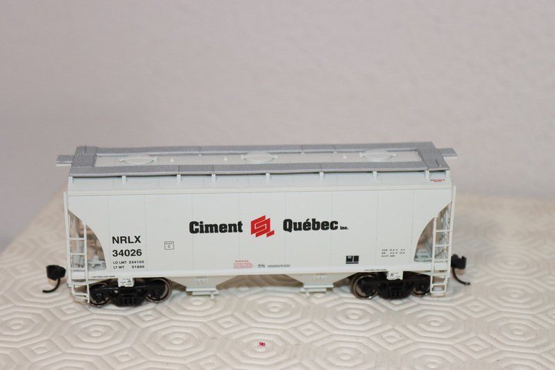 Modellini di ferrovie: 6 Ciment Québec Wagen ( 593 ) – Usato da Kerzers venduto da Winu64 6
