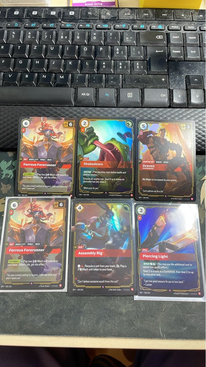 LOR Karten Set: Draven, Assembly Rig, Ferrous Forerunner (Neu (gemäss ...
