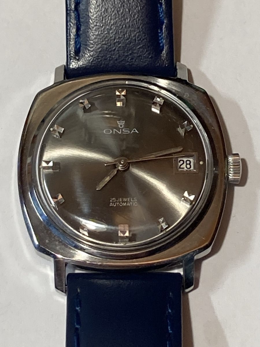 Orologi: Onsa Vintage Uhr der 70 er Automatic 34 mm – Usato da Glattbrugg venduto da vintagemania 8