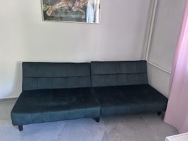 Schönes Samtsofa Schlafsofa