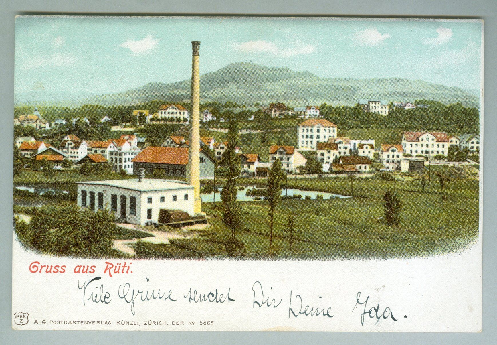 Cartoline postali: 1907 Schweiz AK Kt ZH – Usato da Zürich venduto da yago-rot