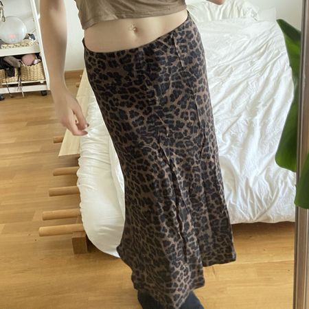 Midirock Pigalle Leo-Muster braun schwarz Grösse S