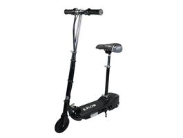 E-Scooter schwarz mit Sitz