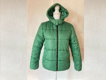 ESPRIT grüne Winterjacke mit Kapuze, Gr. 152/158
