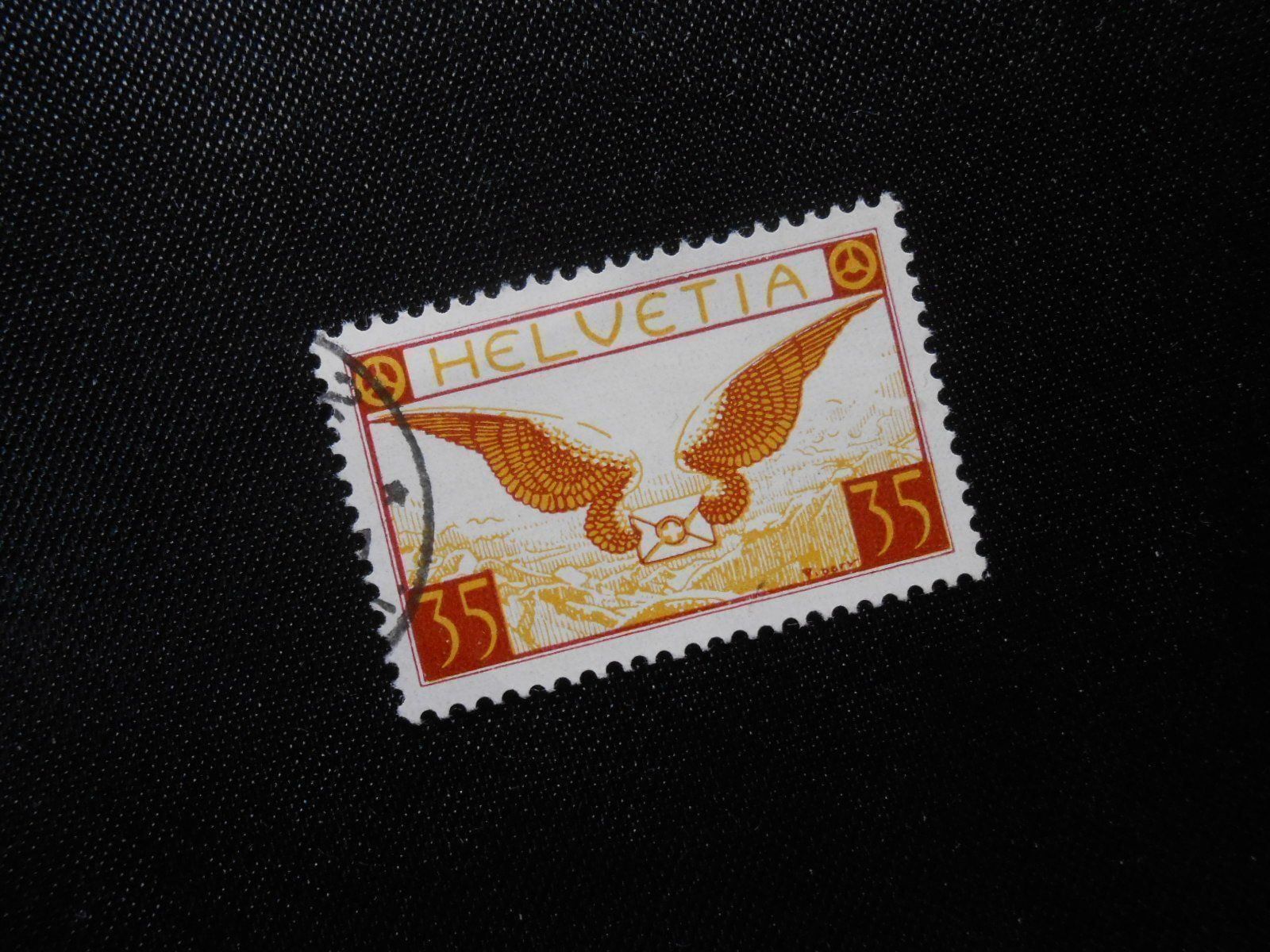 Alle Briefmarken: CH  ZNr 14z  Flugpost  1933   Z CHF 75 – Gebraucht aus Hallwil von pkaiser44