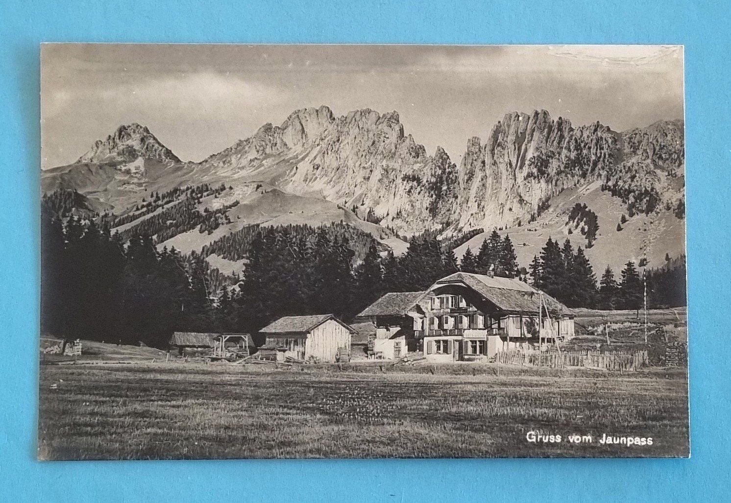 Cartoline postali: Gruss vom Jaunpass - alte Ansichtskarte – Usato da Rothrist venduto da RROENK