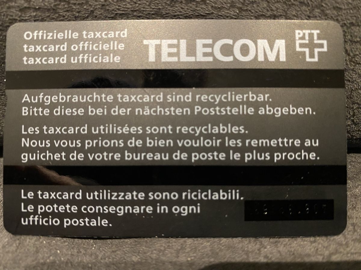 Schede telefoniche: Taxcard 406A – Usato da Lausanne venduto da babacard10 1