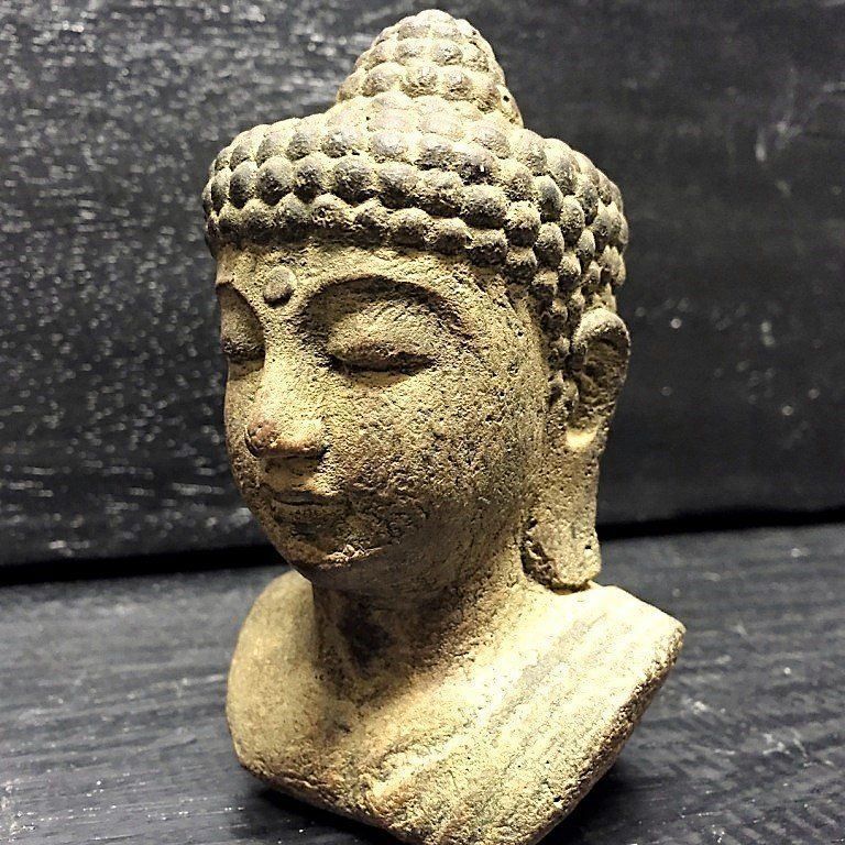 Skulpturen & Statuen: Stein Buddha Kopf 10cm – Neu (gemäss Beschreibung) aus Lenggenwil von Unique_