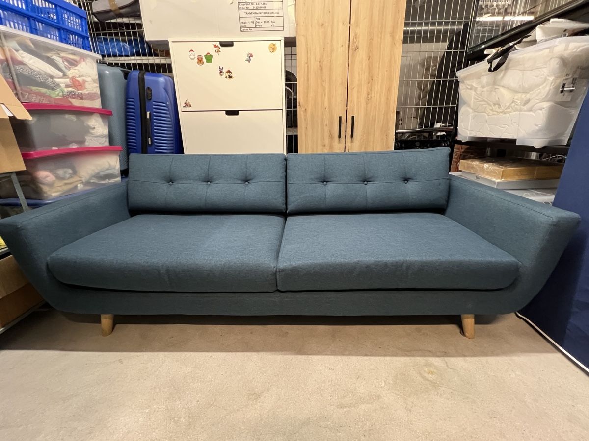 Sofas: Sofa 2-Sitzer blau Stoff top Zustand – D'occasion à Zürich par sael0123 2