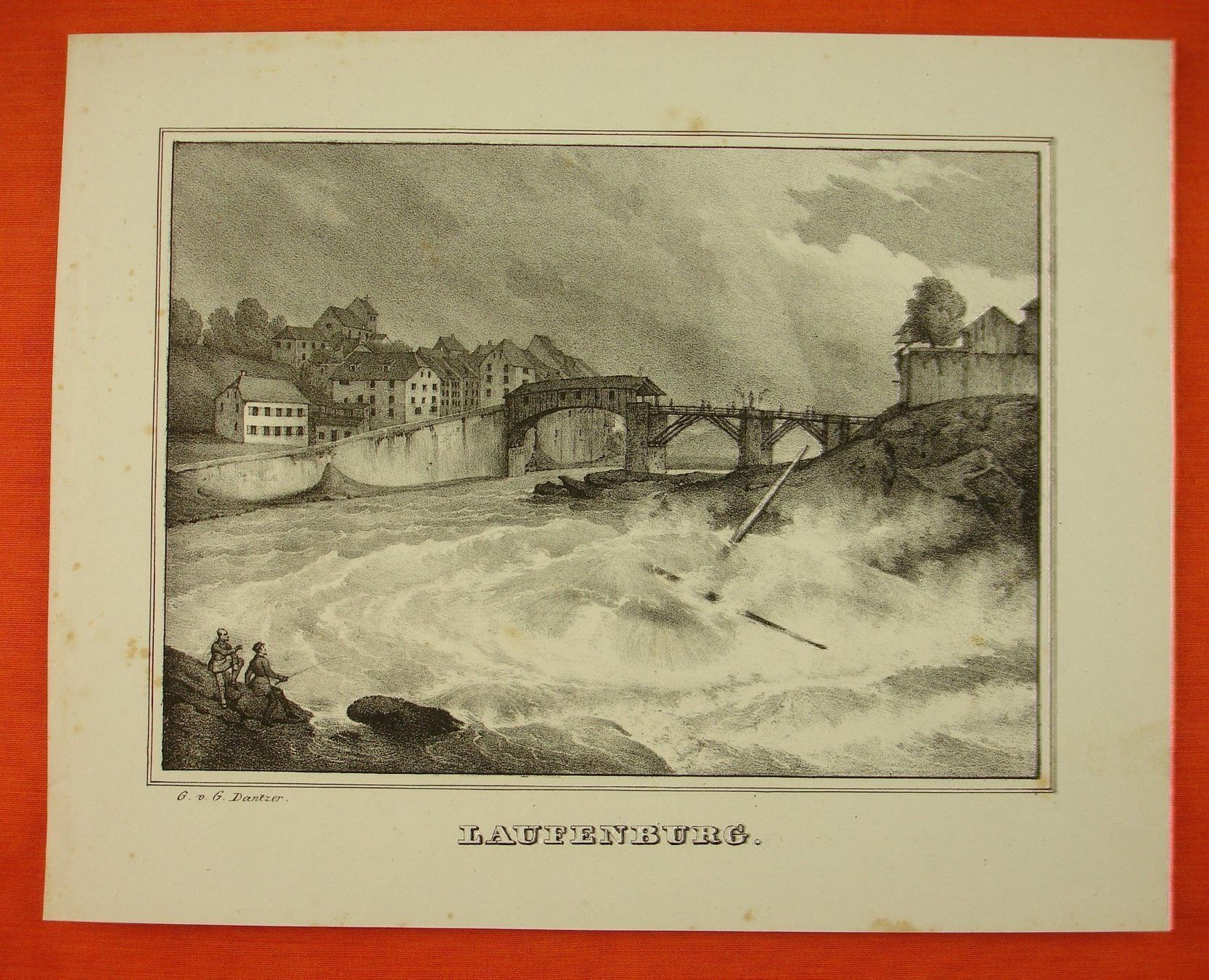 Arts picturaux & lithographies: LAUFENBURG, LITHOGRAPHIE UM 1840 – D'occasion à Grüningen par Kartensammler 5