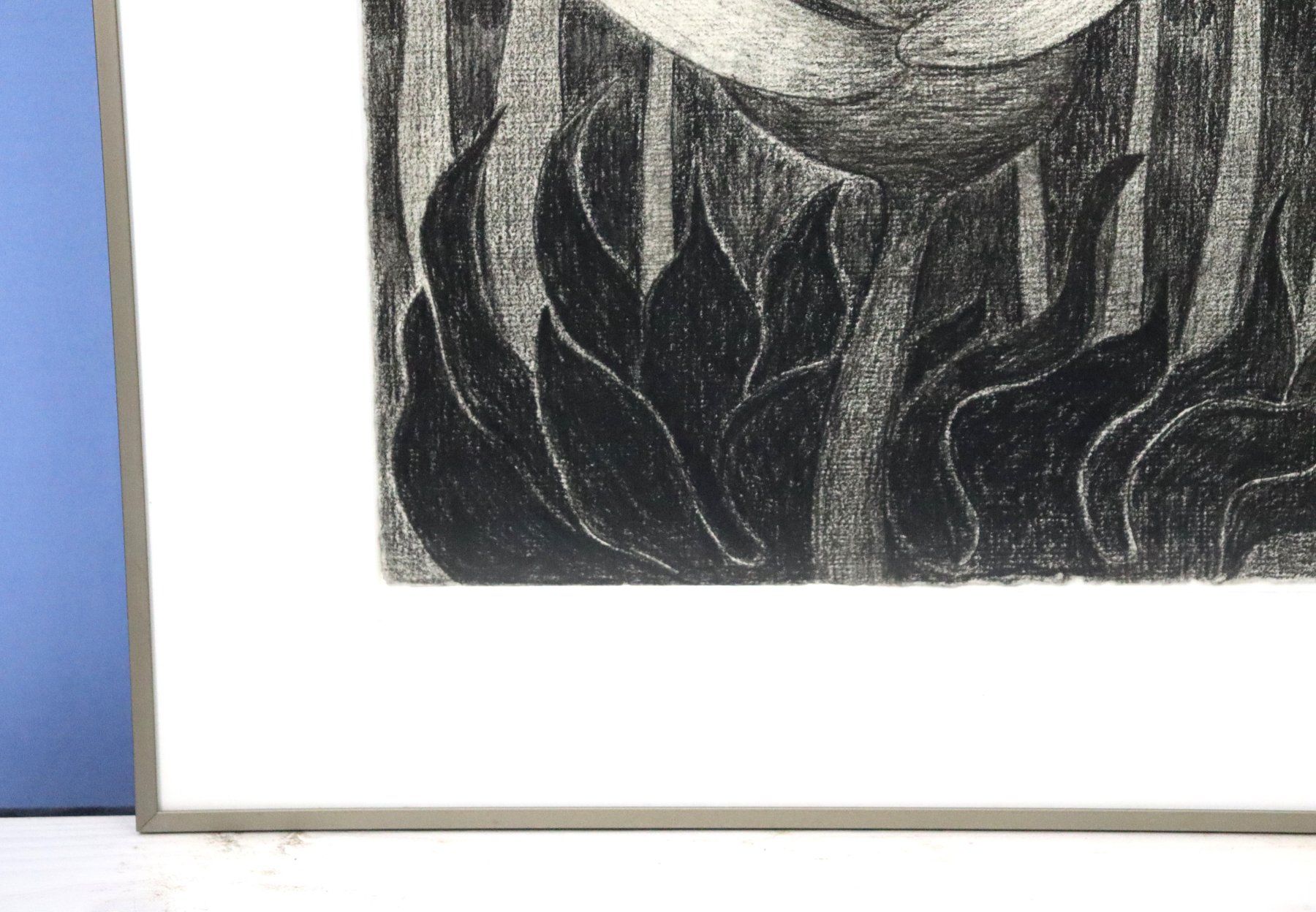 Dipinti: Monika Buchmann-Helbling 1925-2004, Kohlestift "Knospe" – Usato da Zug venduto da Kunst-Fundgrube 6