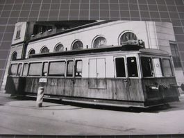 AK Rheineck mit Benzin Tram