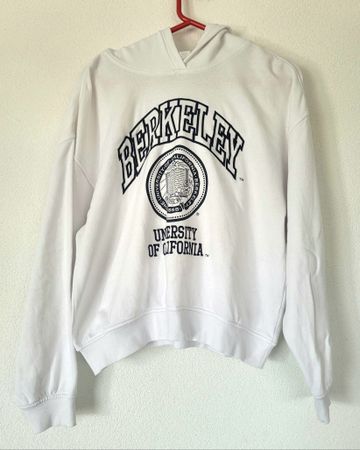 Sweat à capuche blanc Berkeley - H&M taille XS