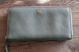 Portemonnaie  -  Braun Büffel  -  Leder  -  ice blue
