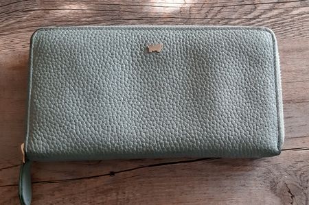 Braun Büffel  -  Portemonnaie  -  Leder  -  ice blue