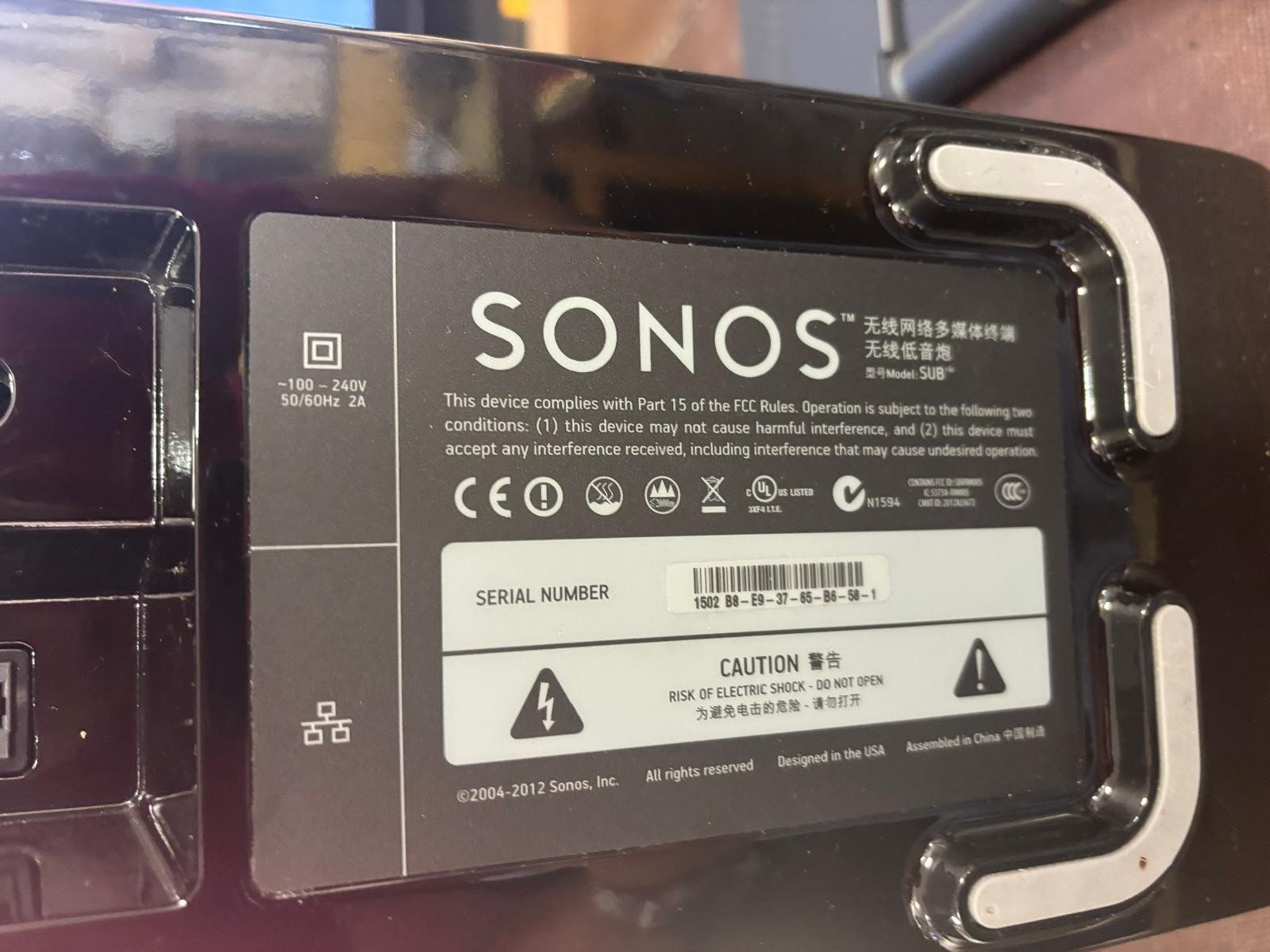 Sonos Casse acustiche: Sonos Subwoofer – Usato da Lachen SZ venduto da fma8852 6