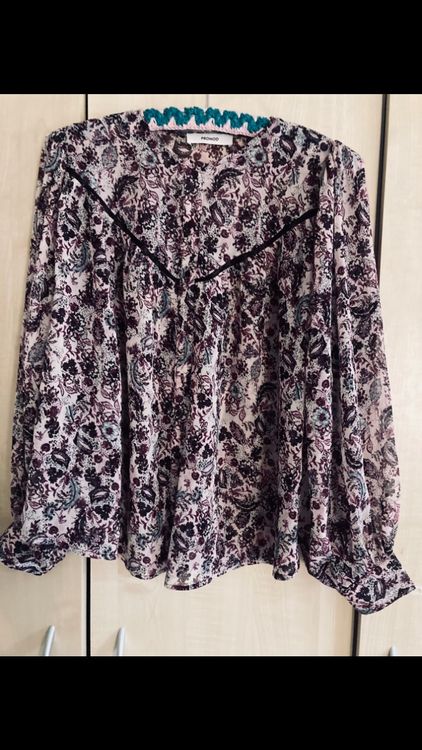 Chemisier Promod Marron à Volants - Taille 40 - 100% Polyester - Neuf Sans étiquettes
