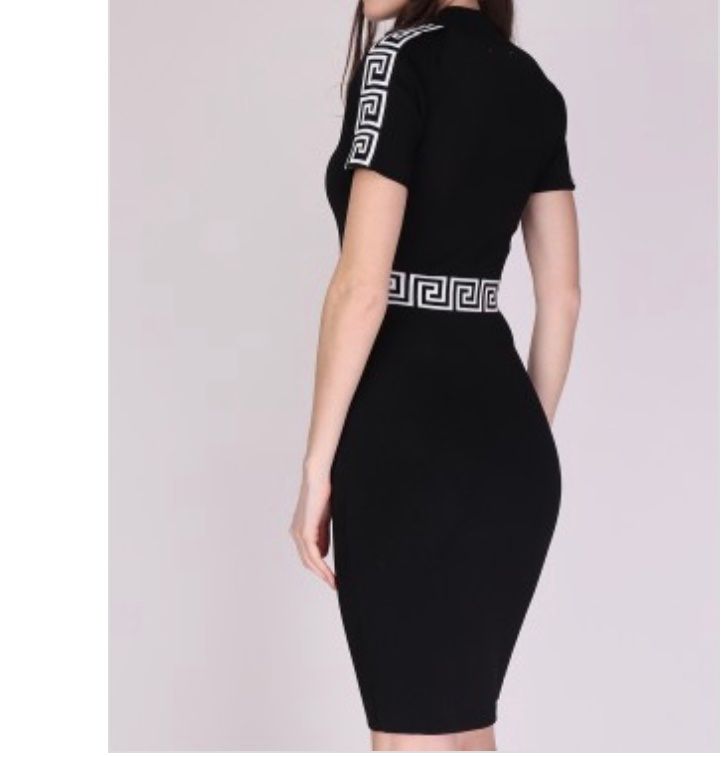 Vestiti: Robe mi longue noire motif beige – Nuovo e nell'imballaggio originale da Petit-Lancy venduto da mina222 2