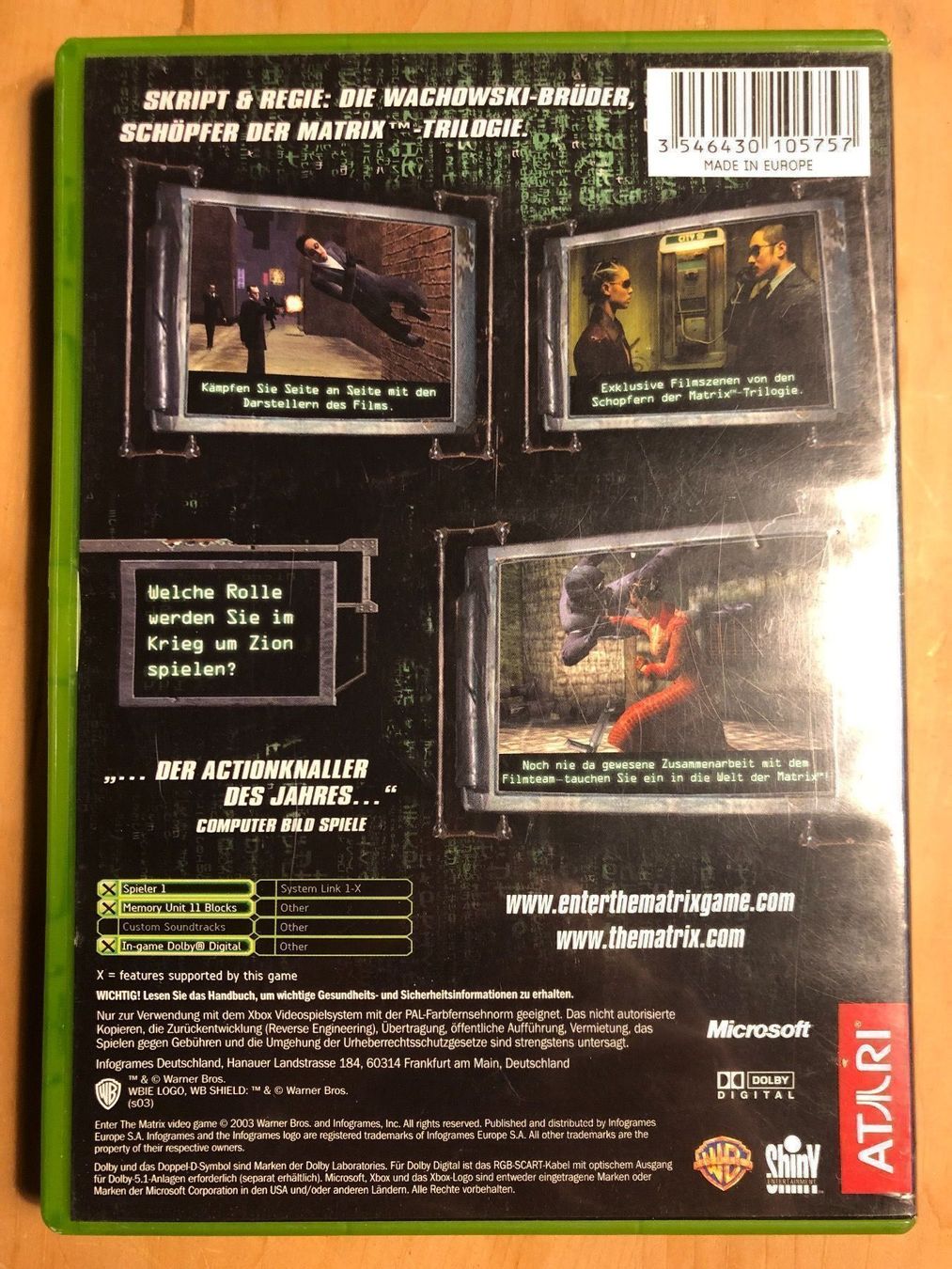 Microsoft Giochi: Enter the Matrix für Xbox – Usato da Kestenholz venduto da Mad18 1