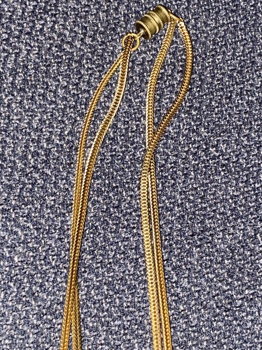 Catenine: Elegante Halskette mit Perlen - Goldfarben, alt – Usato da Berikon venduto da Samurai67ch 8