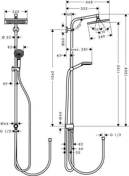 Hansgrohe Duschen: Hansgrohe Crometta E 240 1jet Reno – Neu und originalverpackt aus Bottighofen von zaap 2