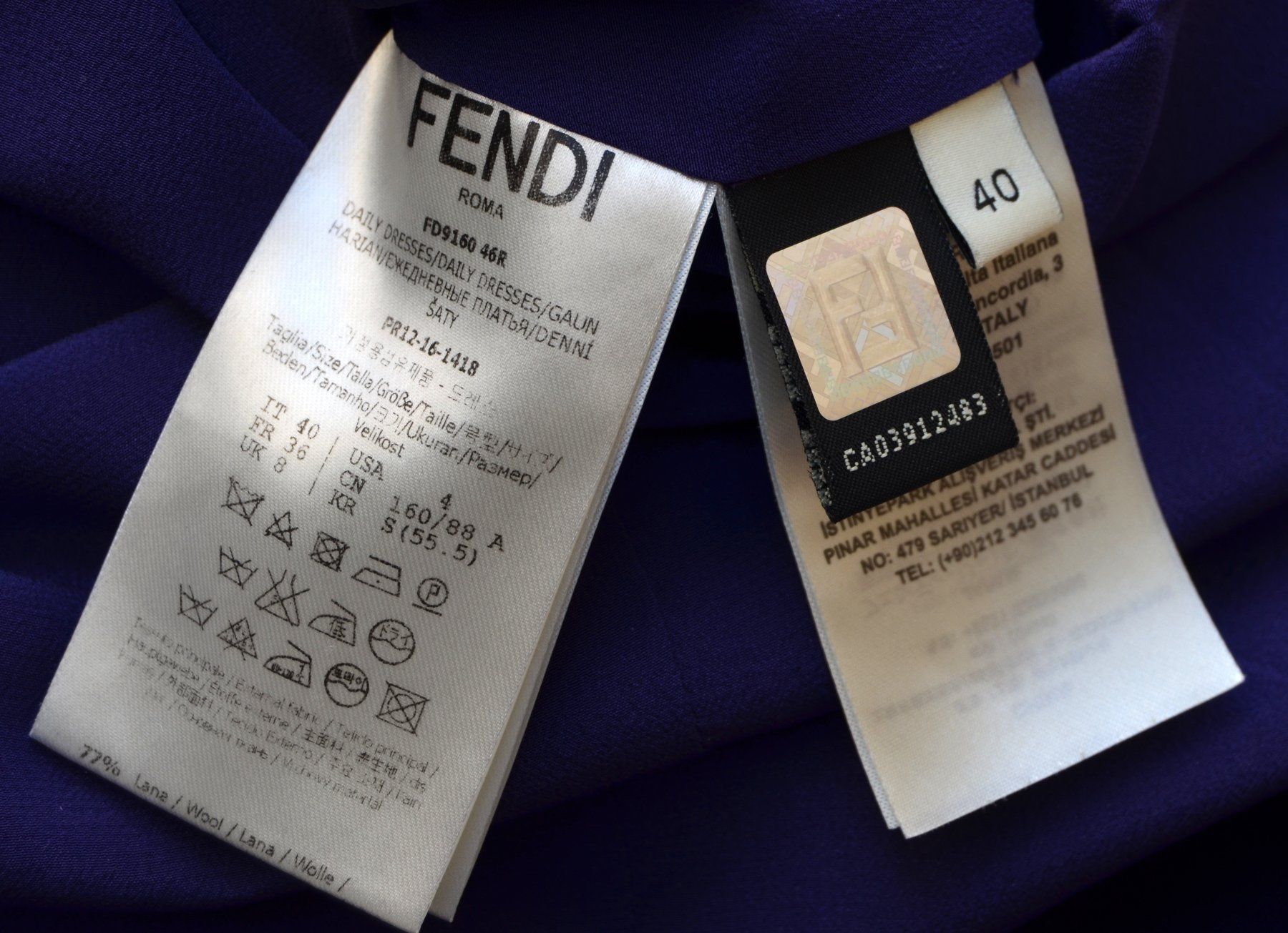 Fendi Kleider: Fendi Kleid / robe .40 – Gebraucht aus Collonges von Auganien 7