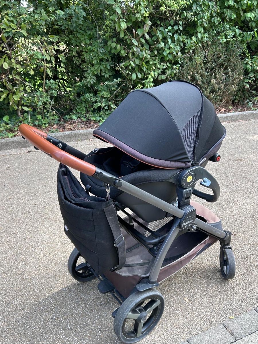 Peg Perego Carrozzine: Poussette Peg-Pérego, duo, noir et cuir – Usato da Bellevue venduto da ram_96hc 4