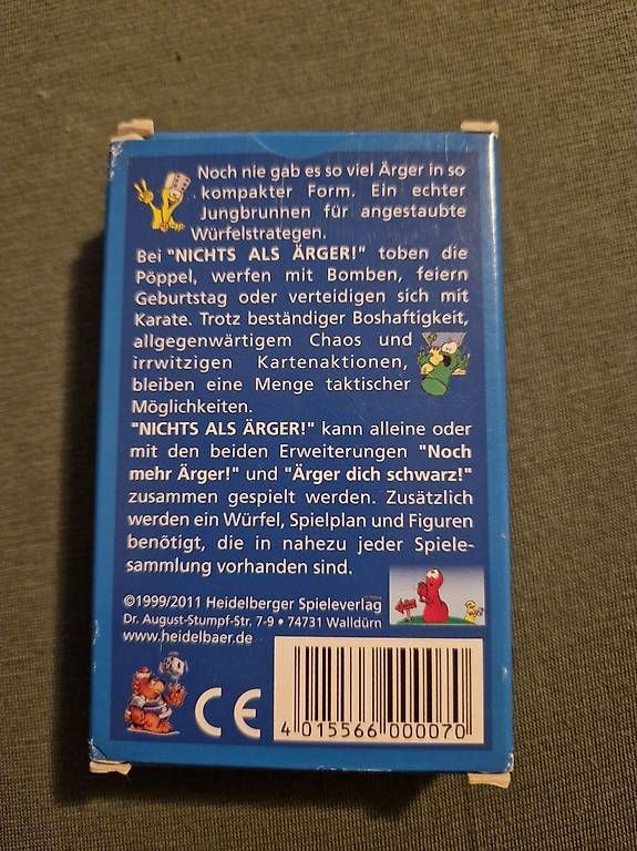 Spiele: Kartenspiel - Nichts als Ärger – Gebraucht aus Winterthur von aal_s5hf 1