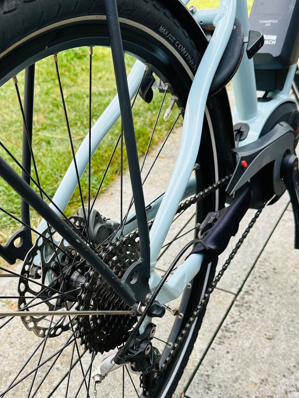 Ibex Biciclette: Damen E-Bike IBEX milch-blau – Usato da Grosshöchstetten venduto da urs_qsb2 2