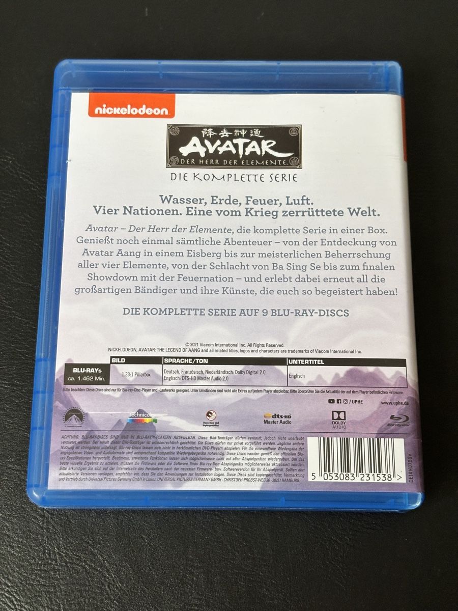 Tutti i DVDs: Avatar Der Herr der Elemente komplette Serie Blu-ray – Nuovo (secondo la descrizione) da Luzern venduto da Armastra 1