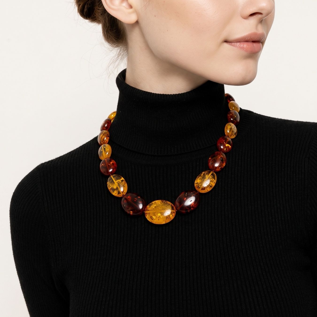 Catenine: Baltic Amber Necklace – Nuovo e nell'imballaggio originale da Rüschlikon venduto da ThereseJewelryDesign 4