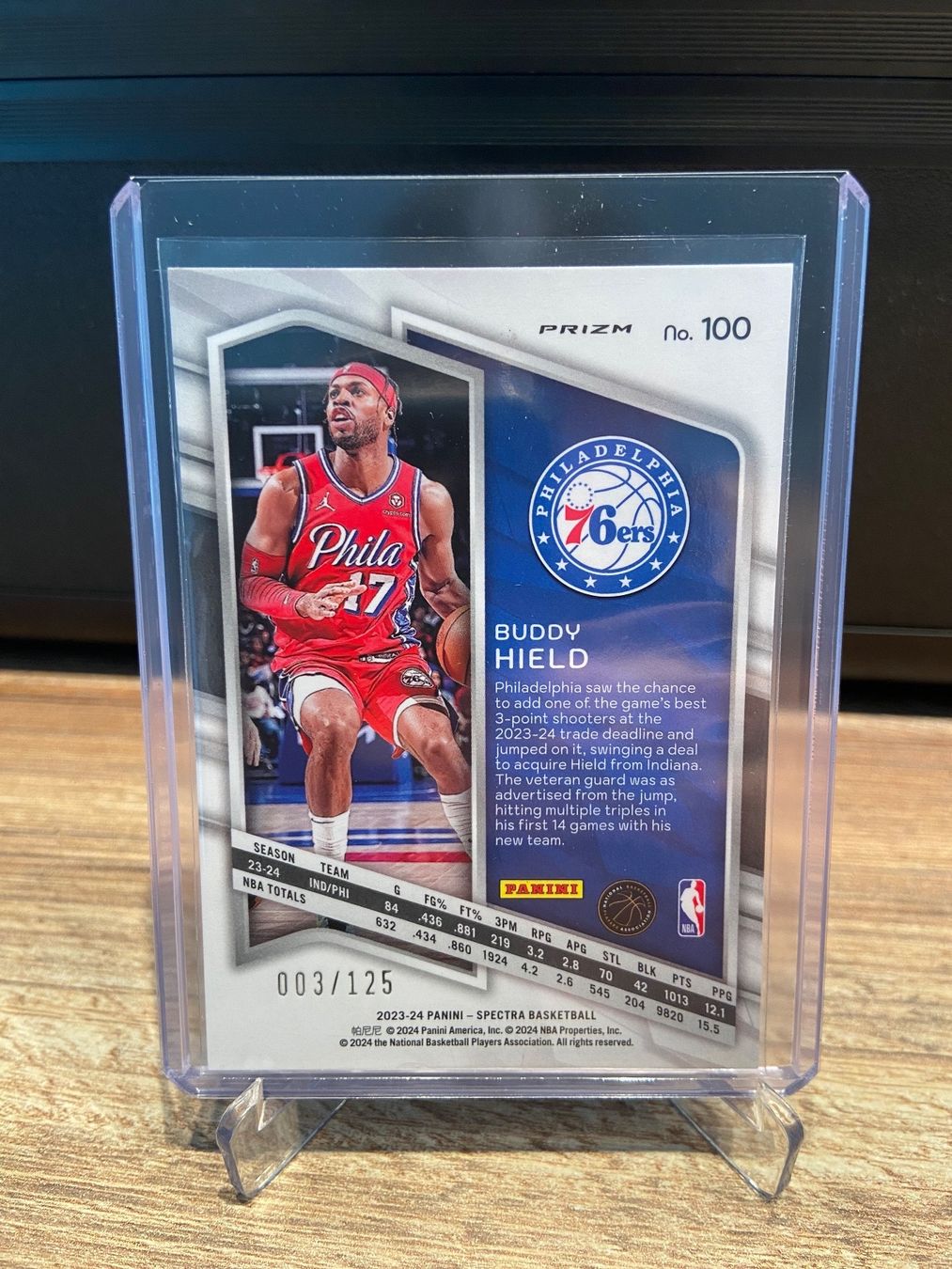 Panini Sammelbilder & Trading cards: Buddy Hield 003/125 Panini Spectra 23/24 – Gebraucht aus Dagmersellen von dav_b656 1