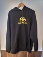 Balenciaga Hoodie Gr. XL Schwarz