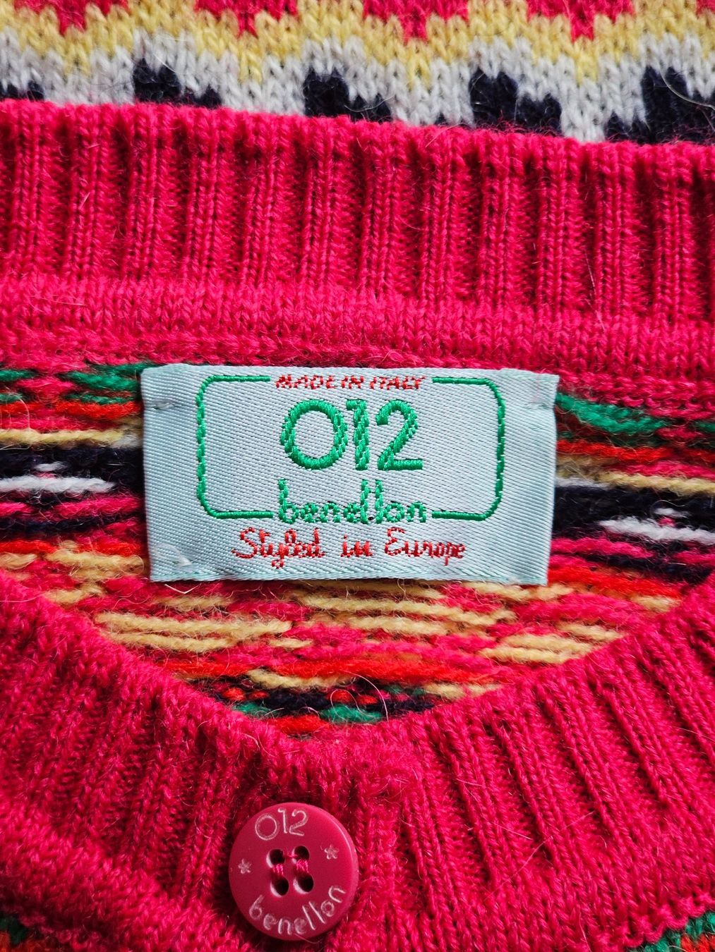Benetton Giacche: Strickjacke Benetton Wolle Bunt Gr. S/M – Usato da Ried-Brig venduto da Zzyzx 4