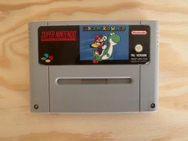 Jeu Super Nintendo Super Mario World PAL bon état