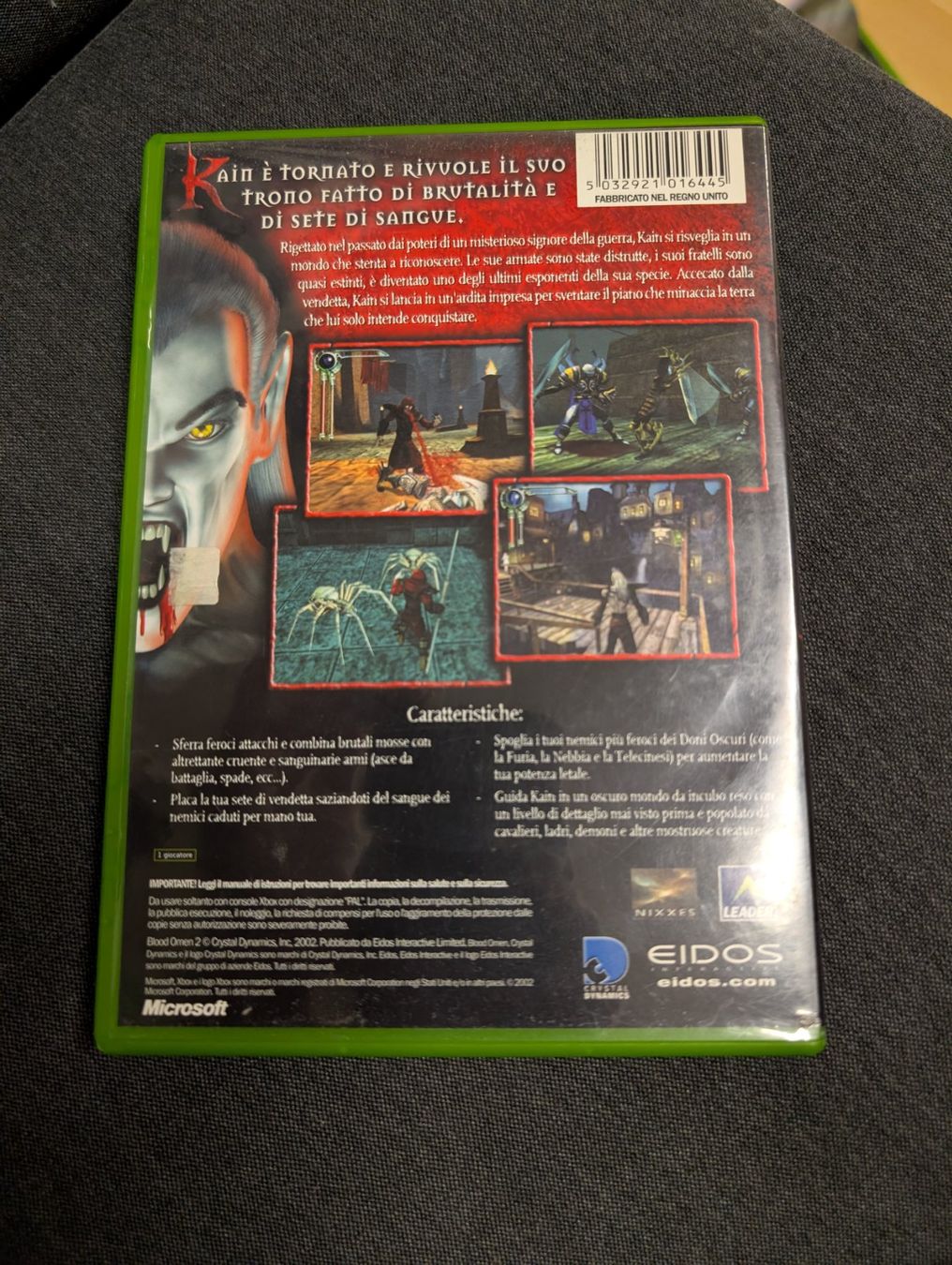 Giochi: Blood omen 2 Microsoft Xbox – Usato da Giubiasco venduto da Ticinerd 1