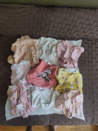 Süsses Baby-Mädchen Kleiderpaket Gr. 56/62 - Strampler, Body